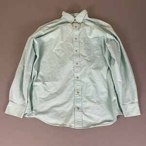 Fieldgear The Big Shirt‎ Men's Large Light Green Long Sleeve Button Down Casual